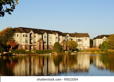 Apartment Building Complex On The Lake