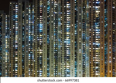 Apartment Building At Night