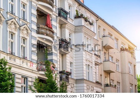 apartment buildings in Berlin, Germany Prenzlauer Berg District