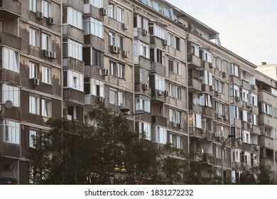 Apartment buildings in Bucharest, Romania