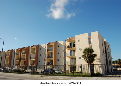 Apartment Buildings In Little Havana, Miami Florida