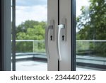 Apartment with secure balcony double glazed doors 