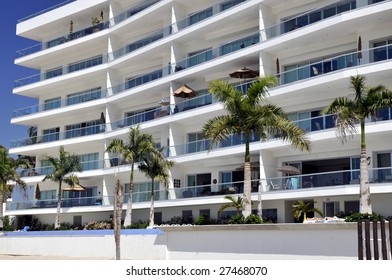 Apartments on tropical Mexican beach