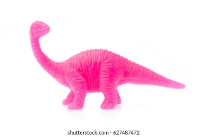 pink plastic dinosaur toy