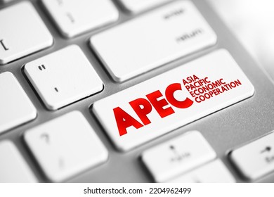 APEC - Asia Pacific Economic Cooperation Acronym Text Button On Keyboard