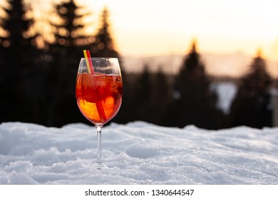 Aperol Winter Time In The Mountains