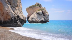 Aphrodite's Rock In Cyprus.