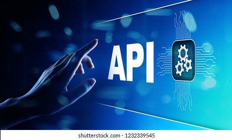 API - Application Programming Interface, software development tool, information technology and business concept. - Shutterstock ID 1232339545