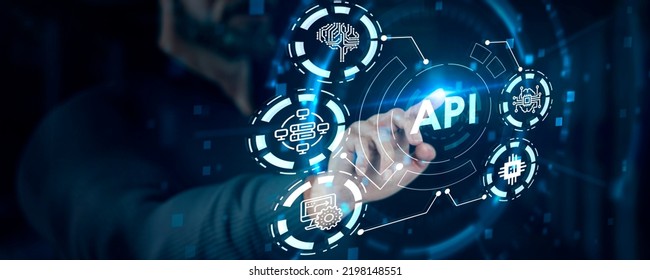 API - Application Programming Interface. Software development tool. Business, modern technology, internet and networking concept.  - Shutterstock ID 2198148551