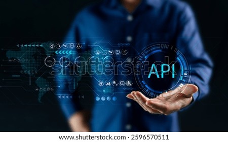 API concept is the interface between today's advanced technology systems, big data exchange, communication that connects software systems, and applications that create business efficiency.