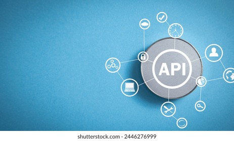 API-Application Programming Interface. Business concept 
