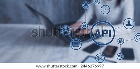 API-Application Programming Interface. Business concept 