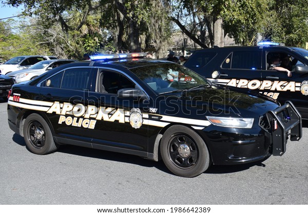 APOPKA,\
FLORIDA  USA Apopka Police Cars January 18,\
2021.