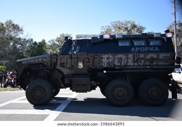 APOPKA, FLORIDA,  USA - Apopka Police S.W.A.T.\
Truck January 18, 2021.