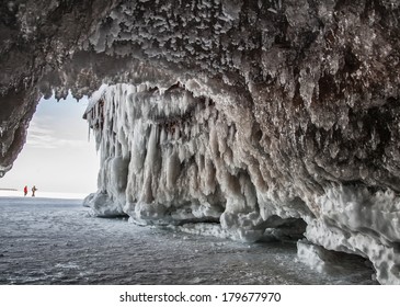 Apostle Islands National Lakeshore.  Ice caves along Lake Superior.  Winter in northern Wisconsin