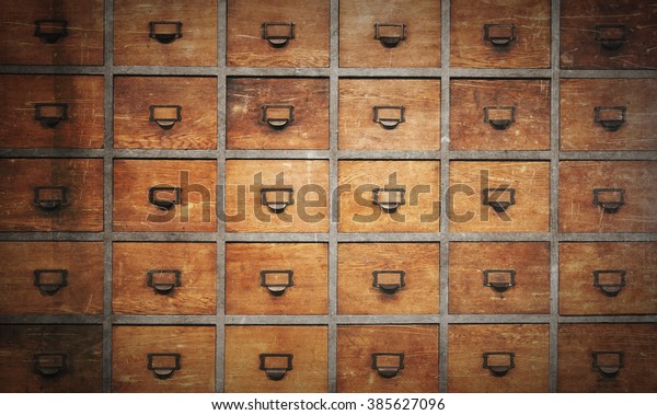 Apothecary Wood Chest Drawers 30 Stock Photo Edit Now