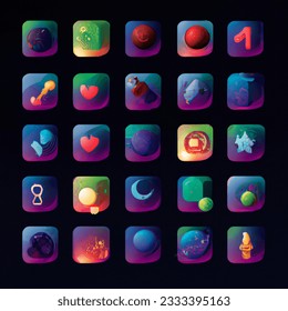 App Icon Vector-style Image Universe AI-generated image 2375527877 ...