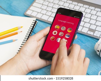 App For Learning A New Language On Phone