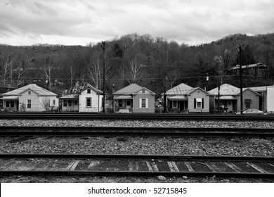 Appalachia Virginia Homes And Railroad Track