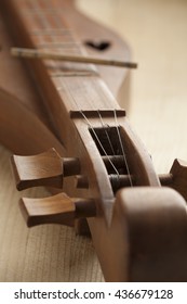 Appalachian Mountain Dulcimer Instrument Close Up