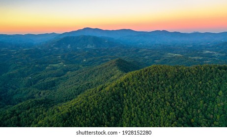 Appalachian Mountain Range Summer Sunset