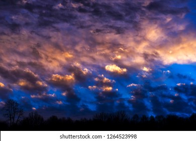 Appalachian Summer Sunset, Braxton County, West Virginia, USA