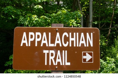 Appalachian Trail Sign Arrow Pointing Right