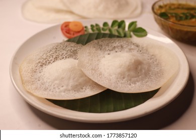 Appam Palappam Popular Traditional Kerala Breakfast Stock Photo ...