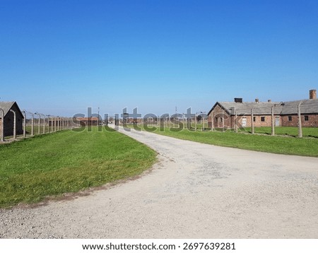The appearance of Auschwitz Concentration Camp