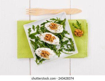 Appetizer with cheese and walnut