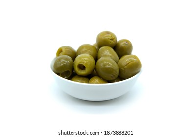 Appetizer plate with olives stuffed with anchovies, Spanish olives tapa