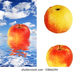 Download Red Apple Reflection Yellow Images Stock Photos Vectors Shutterstock Yellowimages Mockups
