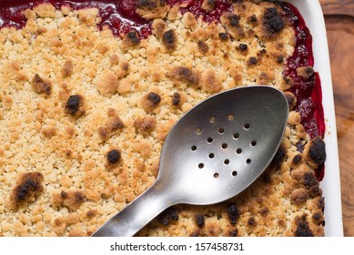 Apple & Blackberry Crumble