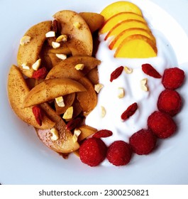 Apple breaksfast healthy food fruits