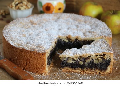 Apple Cake With Poppy And Walnuts