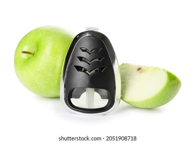 Apple Car Air Freshener On White Background