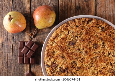 Apple And Chocolate Crumble Dessert