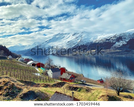 Similar – Foto Bild Panorama Norwegen