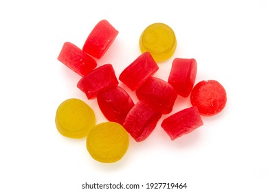 Apple Cider Vinegar In Gummies Isolated On White