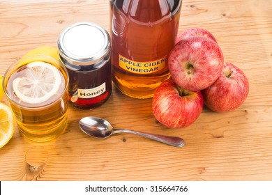 Apple cider vinegar with honey and lemon, natural remedies and cures for common health condition