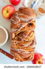 Apple Cinnamon Bread With Icing