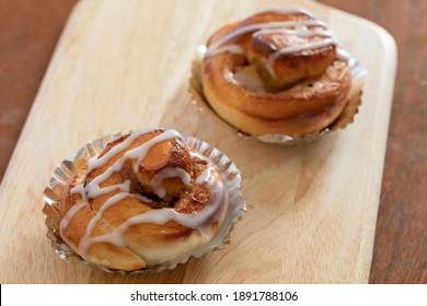 Apple Cinnamon Rolls Baked In The Oven At Home