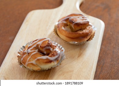 Apple Cinnamon Rolls Baked In The Oven At Home