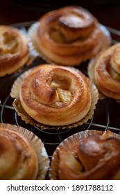 Apple Cinnamon Rolls Baked In The Oven At Home