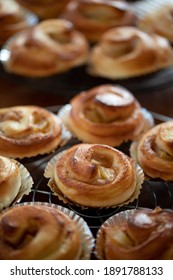 Apple Cinnamon Rolls Baked In The Oven At Home