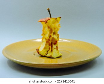 Apple Core. Rotten Apple. World Hunger. No Fruit. The Fruit Diet Is Dangerous.