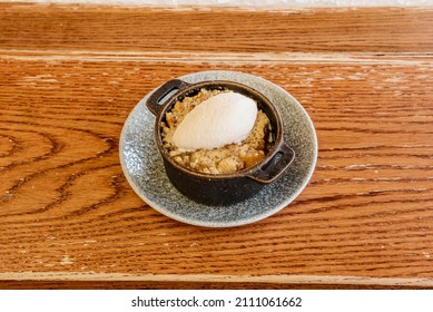 Apple Crisp, Called Apple Crisp In The United States And Apple Crumble In The United Kingdom, Is A Dessert Consisting Of Baked Apples Covered With A Crispy Crust.