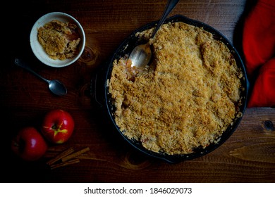 Apple Crisp In A Cast Iron Skillet