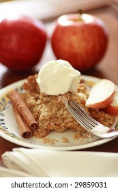 Apple Crisp On Table