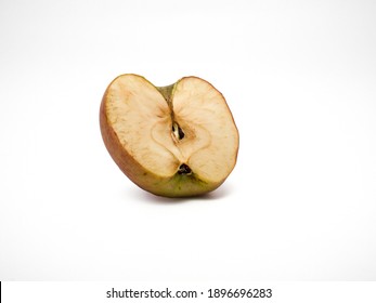 The apple cut in half and leave it for a while, thus dulling the apples.